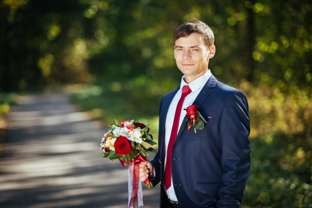 Red Prom Suit